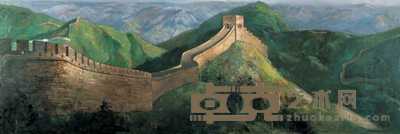 夏葆元 1973年作 长城 124×356cm